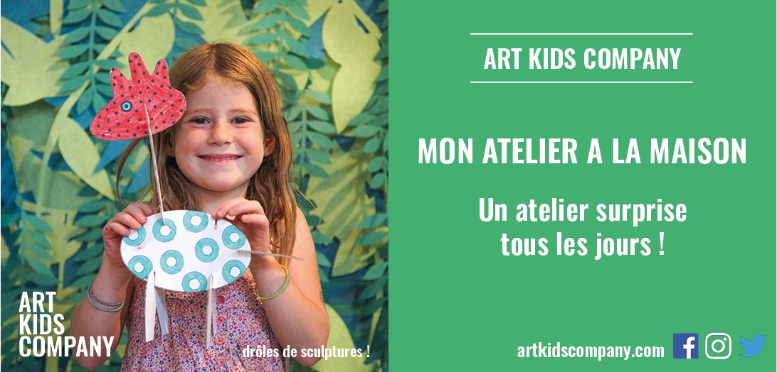 Atelier créatif enfant drôles de sculptures Art Kids Company Mon Atelier à la Maison