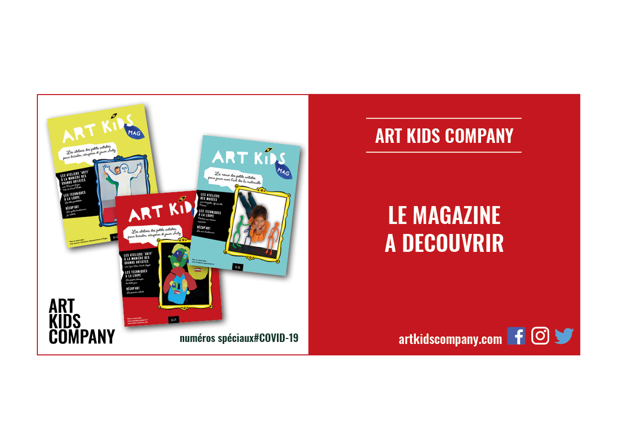 Annonce Art Kids Mag : 3 numéros confinement à découvrir