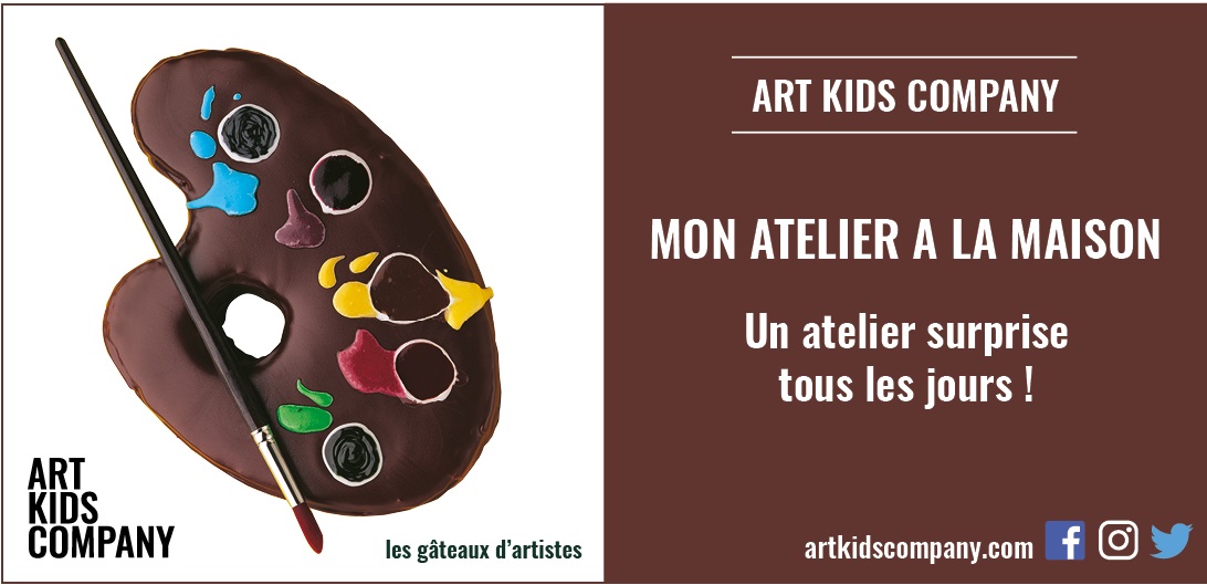 Annonce atelier gâteaux d'artistes par Art Kids Company