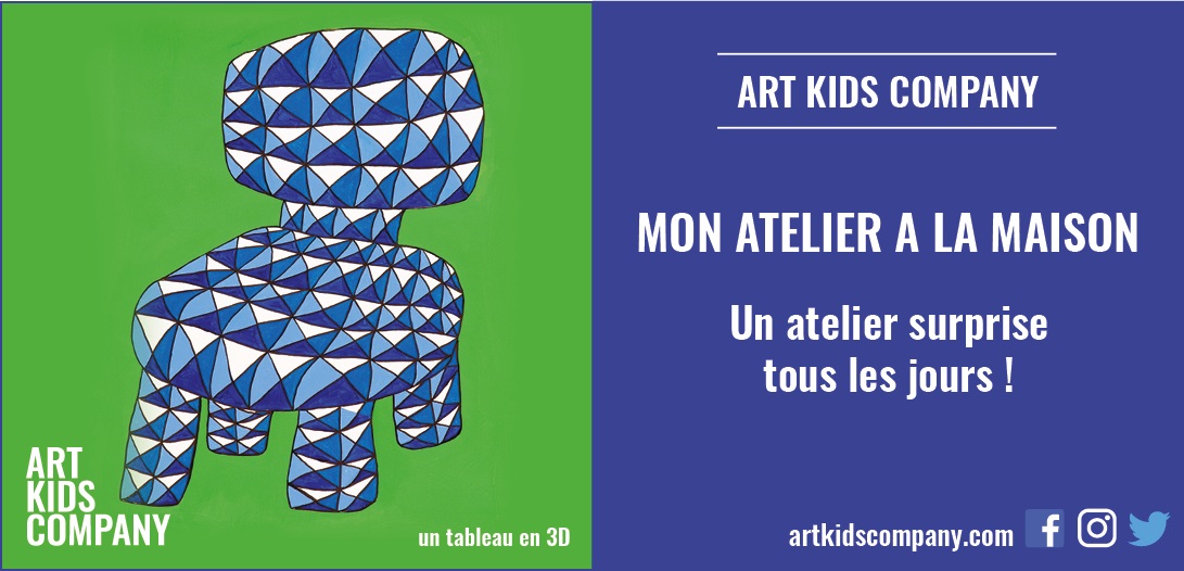 Annonce Atelier "Tableau 3D" de Art Kids Company