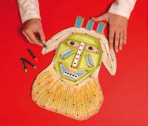 Fabrication masque allumettes, un atelier Art Kids Company
