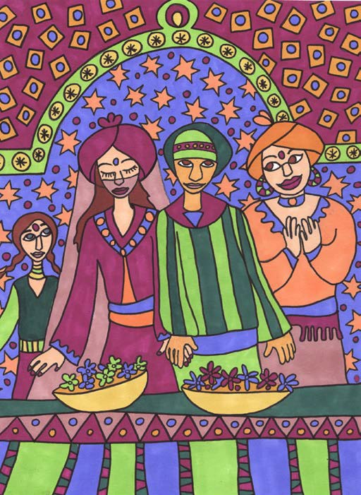 Coloriage à peindre : un voyage au Maroc, un atelier Art Kids Company